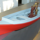 A model of the boat itself. Photo credit: Enslin on Wikimedia